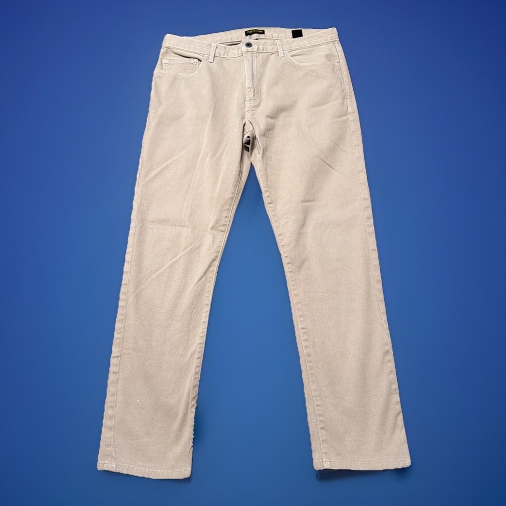 Flint and Tinder Pants Mens 33x29 Brown 365 Tapered 5-Pocket Stretch Huckberry